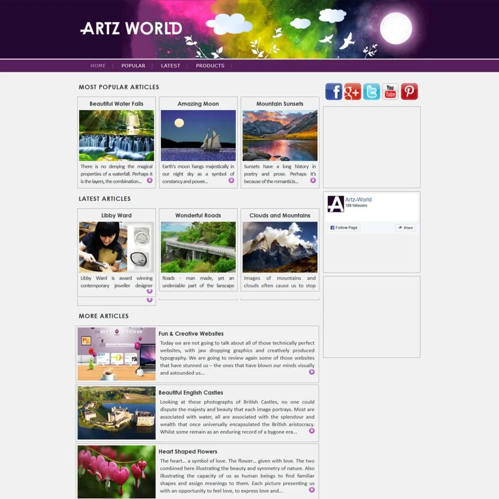 artz world.com Our Work