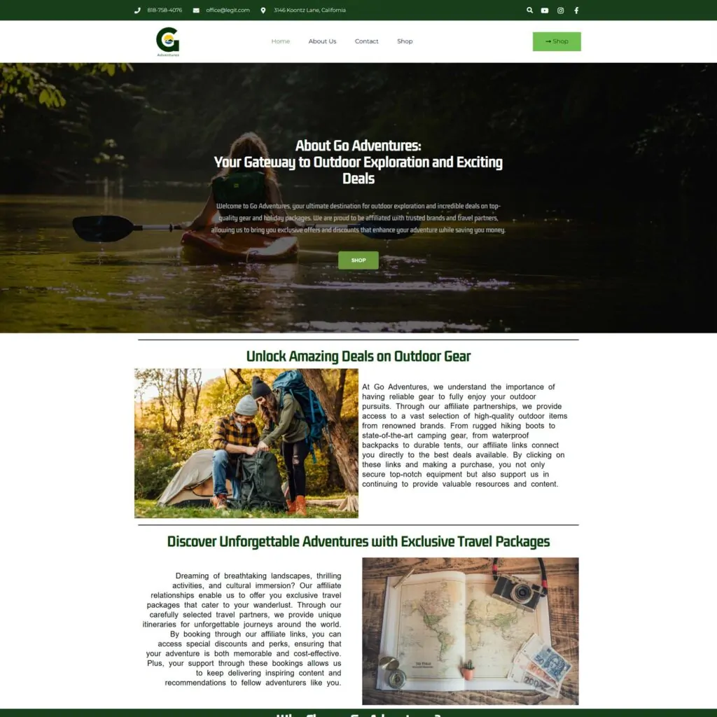 goadventures.uk Our Work