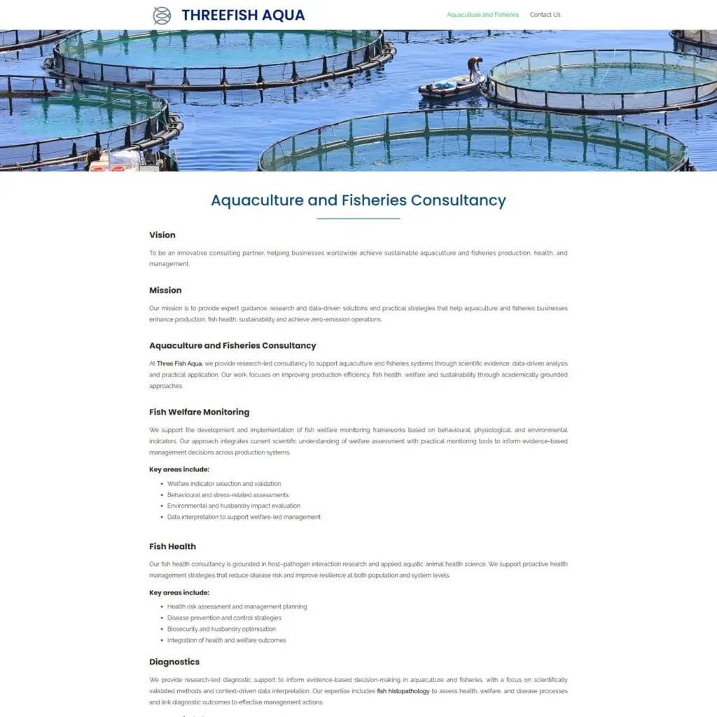 threefishaqua.com Our Work